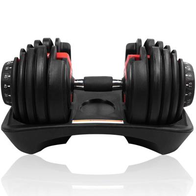 China Non-slip Gym Adjustable Dumbbell Set 15 Speed ​​Adjust Dumbbell Steel Dumbbell for sale