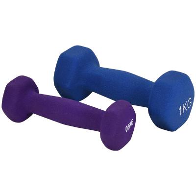 China Non Slip Fitness Dumbbell Non Slip Dumbbells Weigh Set Neoprene Dumbbell Hand Weights Exercise Body Building Training for sale