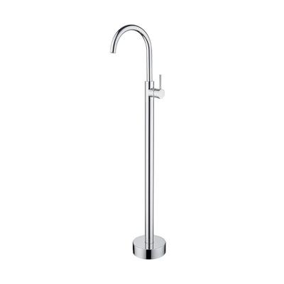 China Wholesale Bathroom UPC Floor Standing Floor Standing Tub Faucet Contemporary Single Handleless Tub Sliding Bar Shower Faucet Without Sliding Bar for sale