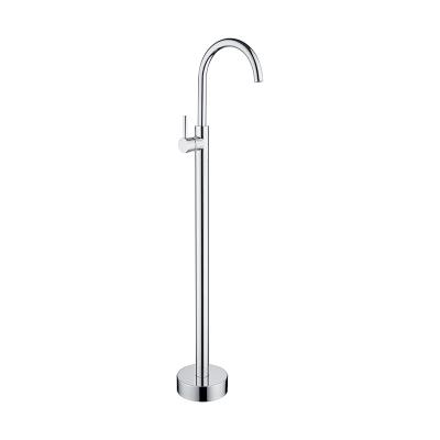 China Without Slide Bar Sanitary Brass Ware Bathroom Floor Freestanding Bathtub Faucet for sale