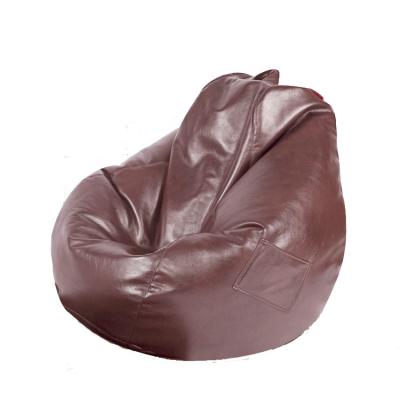 China Adjustable (Height) No Filing Soft PU Leather Indoor Removable Cover Giant Bean Bag Lazy Sofa For Living Room for sale