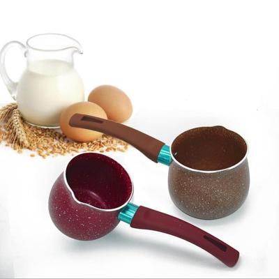 China Aluminum Alloy Milk Coffee Scalding Pan 8/9/10/11cm Anti Viable For Home Kitchen Egg Boiling Pot for sale