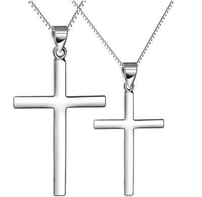 China Cross Pendant Necklace Gift Stainless Steel Fabric Necklace C560 Steel Chain Jewelry for sale