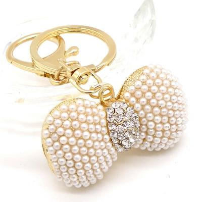 China Rhinestone Promotional Bow Tie Bag Purse Key Chain Advertising Key Chain Pendant Charm Pendant Gift SA3900 for sale