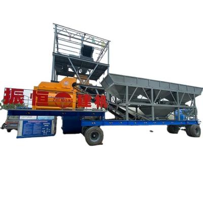 China YHZ25 Batch Plant YHZ25 Mobile Concrete Batch Mixing Plant 25m3 Small Concrete Batching Plant for sale