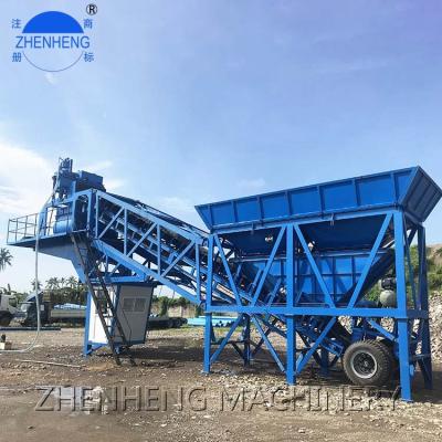 China YHZS100 Mobile Concrete Batching Plant Mobile Concrete Batching Plant Low Price Concrete Batching Plant Mixing Plant for sale