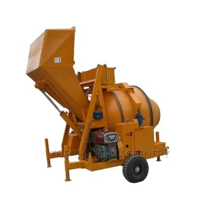 China Construction Material Stores Mobile Concrete Mixer 250l Diesel Mini Concrete Mixer Machine JZR250 for sale