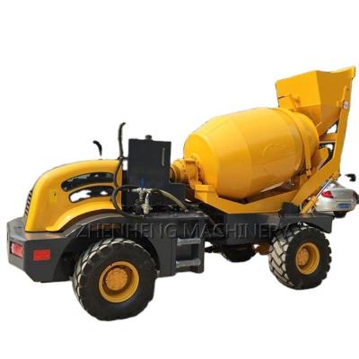 China Factory Hydraulic Automatic Concrete Mixer Truck Pump 3.5m3 Self Loading Concrete Mixer Truck for sale