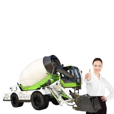 China Factory self loading cement mixer truck mobile small capacity 2.5 moblie concrete mixer machine for sale