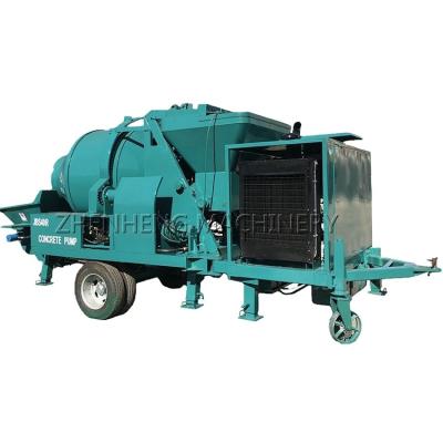 China Concrete Plant Small Mixer With Concrete Pump JBS40R Concrete Pump Mixer Mobile Concrete Pump Diesel for sale