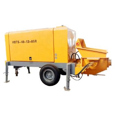 China Factory Concrete Pump Machine Diesel Concrete Mixer With HBTS40R Pump Cement Pump Machine Portable Concrete for sale