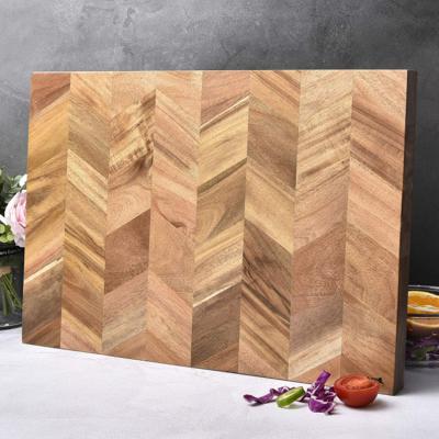 China Stocked Vintage 2021 Kitchen Natural Custom Acacia Fruits and Vegetables Wooden Cutting Board for sale