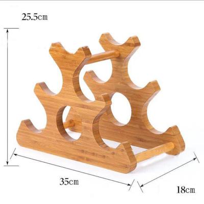 China Other Wholesale Natural Eco-Friendly Bamboo Wooden Stand Kitchen Wine Rack Stand And Home Wine Rack for sale