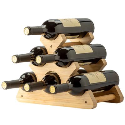 China Other household high quality and distinctive bamboo decorations wine rack bamboo wine rack for sale