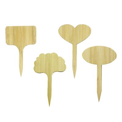 China Wholesale Bamboo Wooden Oval T-Type Wooden Garden Plant Marks Sticks For Garden Plant Signing for sale