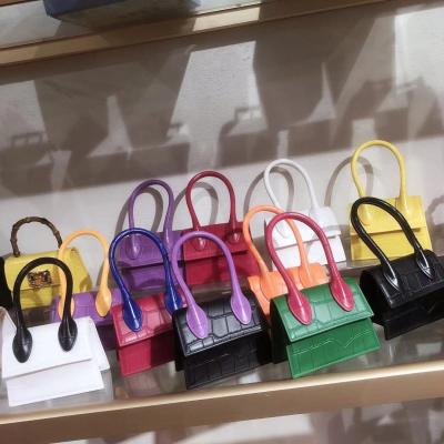 China 2021 Square PVC Jelly Casual Small Tote Handbag New Arrival Fashion Mini Shoulder Messenger Kids Bag Cute for sale