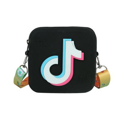 China Waterproof Children's Messenger Bag 2021 New Fashion Silicone Kids Handbag Coin Purse Boys And Girls Shoulder Bag for sale