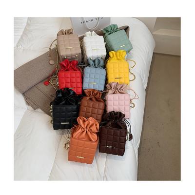 China Vintage Mini Purses Designer Small Square Good Quality Colorful Bucket Bags Fashion Luxury Shoulder Bags For Women for sale