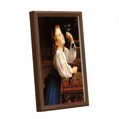 China Wholesale Special Price Wifi Android Digital Photo Frame 21.5 Inch USB OEM Internet Wifi LCD Solid Wood Video Display for sale