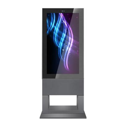 China Outdoor Floor Standing 86 Inch LCD Display Advertising Player Android Video Kiosk Touch Screen Digital Signage Display for sale