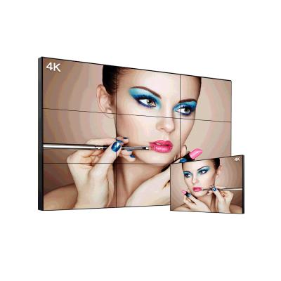 China 55 Inch 1.8mm Fixed Narrow Edge Splicing LCD TV Wall Security Monitor Large Screen Wall Advertising Splicing Display for sale