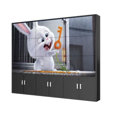 China Indoor 2x2 3x3 Panel Display 46 Inch 3.5mm Lcd 4k LCD Video Wall Splicing Advertising Display Splicing TV Wall for sale