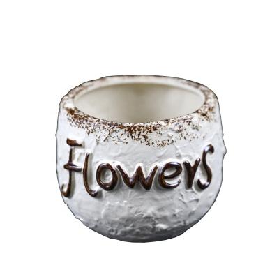 China High Quality Ceramic Irregular Shape Pot Flower Planter From Europe for sale