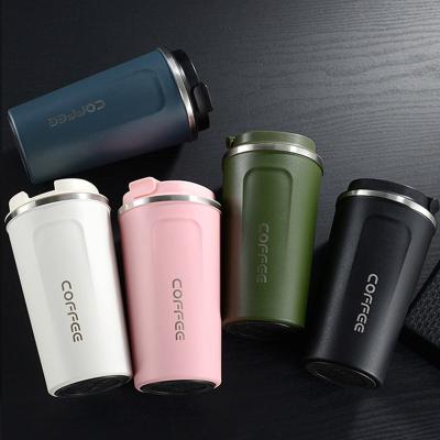 China Factory direct supply viable stainless steel travel coffee mug vacuum reusable office 380ml 510ml coffee mug for sale