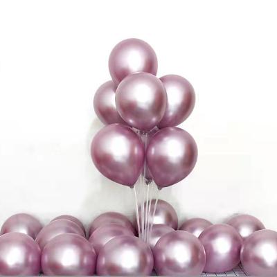 China 10 Inch Metallic Latex Birthday Graduation Party Decoration Eco-Friendly High Quality Gold Pearl White Chrome Balloons for sale