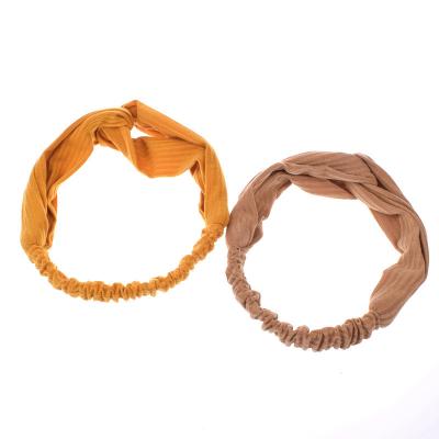 China Washable. Increase. New Fashion Spring Reusable Artificial Cross Braid Knitted Headband For Women Hair Accessories for sale