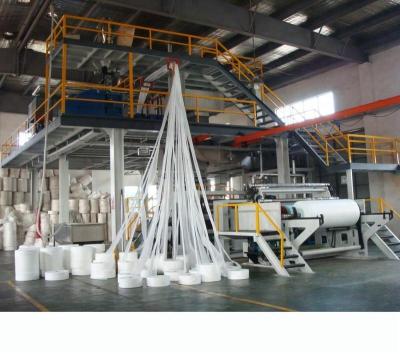 China 1600 PP Single Rolls Non Woven Fabric Making Machine for sale