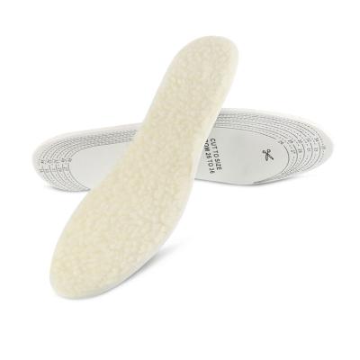 China Warm Retention Trim To Size Keep Warm In Winter Cozy Latex Foam Wool Felt Insole for sale