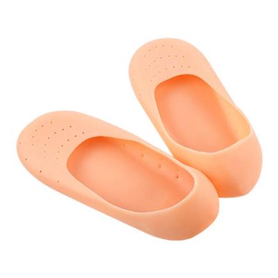 China Foot Silicone Socks Moisturizing Gel Socks Prevent Dry Cracked Feet Day and Night Spa Socks for sale