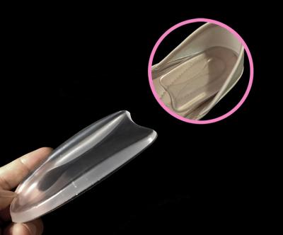 China Non Slip Pain Relief Heel Insole U Shape Soft PU Gel Heel Cushion Soft Heel Pads for sale