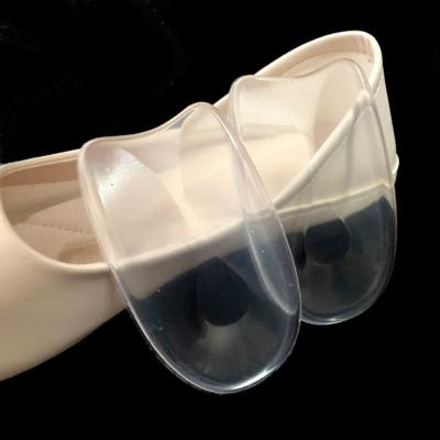 China Free Sample Transparent Foot Heel Cushioning Shoe Inserts Clear PU Gel Heel Insoles Pads for sale