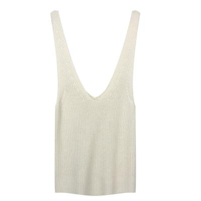 China New Handcrafted Underwaist Knitted Underwaist Sweater Anti-Shrink Sweater Vest Women Sweater for sale