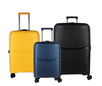 China Wholesale Hard Shell Trolley Luggage BH 22099 BINHAO Luggage Sets TSA Lock 3 Piece Trolley Luggage PP Sets Suitcase Factory Unisex Style for sale