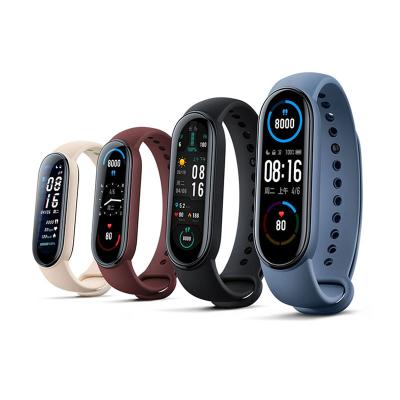 China Original Xiaomi MI band6 global smart waterproof bracelet BT 5.0 blood pressure fitness tracker MI band 6 GPS navigation version for sale