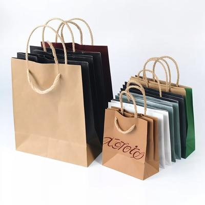 China Materials Design New Customer Kraft Recycled Paper Bag Bags With Handles High Quality Paper Bag for sale