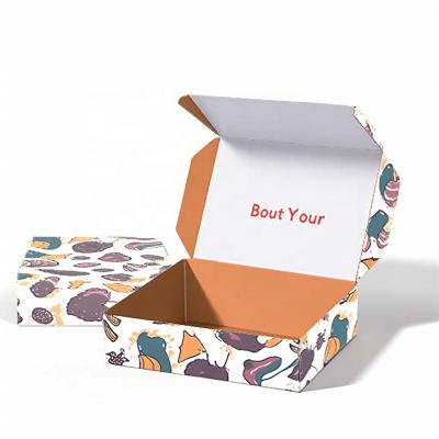 China Recycled Materials In Stock Color Print Corrugated Paper Box Wholesale Garment Shoes Pink Cardboard Shipping Cardboard Packaging Box for sale