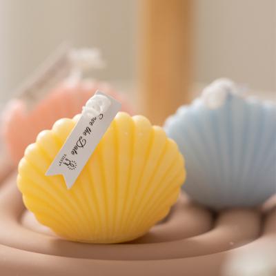 China Birthdays Shell Candle Decoration And Photo Props With Souvenirs Home Decorative Scented Candle for sale