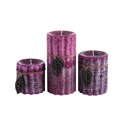 China Birthdays Home Decor Hotel Vegetable Wax Multicolor Round Highly Scented Loose Candle for sale