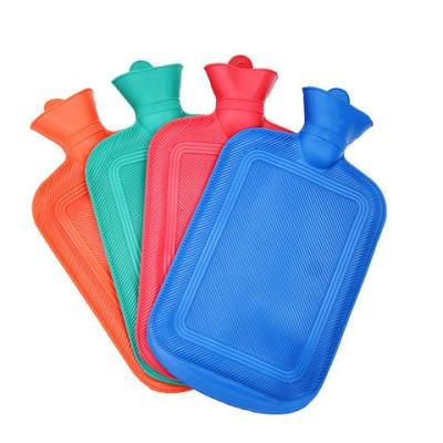 China Logo Wholesale High Quality 2000ml Hot Water FLANNEL Custom Rubber Bag Bottle And Cold With Cover for sale