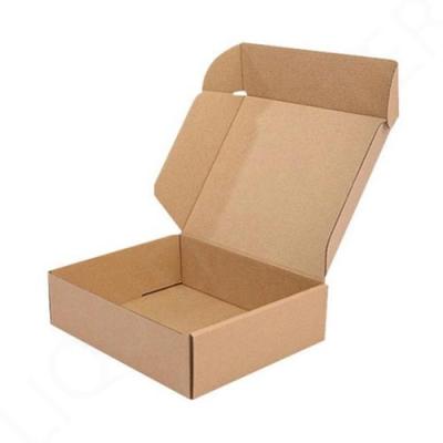 China Wholesale Custom Corrugated Kraft Paper Cardboard Ad Box Eco-friendly And Fashion Original Brown Recycled Logo Box for sale