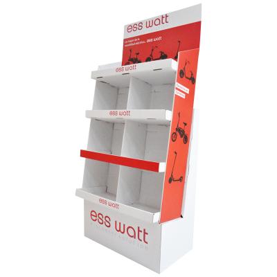 China Display Stand Box China OEM Printing Logo Hook Counter Display Stand Cardboard Cigarette Boxes for sale