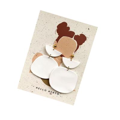 China Wholesale High Quality Custom OEM and ODM Luxury Manufacturing Earring Paper Card Recyclable for sale