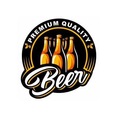 China OEM and ODM Waterproof Wholesale Luxury Manufacturer Custom Unique Beer Bottle Stickers for sale