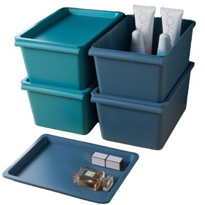 China Multifunctional Rectangular Goods Plastic Storage Box, Clear Storage Bin With Lid for sale