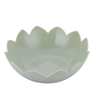 China Hot Selling Petal Shaped Fruit Dish Special Viable Popular Crystal Fruit Dishes for sale