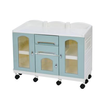 China Modern Utility ABS Baby Drawer Plastic Multifunctional Storage Cabinet With Door for sale